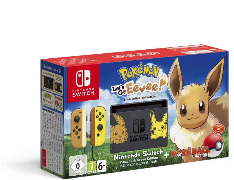NINTENDO Nintendo Switch console Pokémon Let's Go Eevee ed. + Pokéball Plus bundle